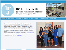 Tablet Screenshot of drfjazayeri.com